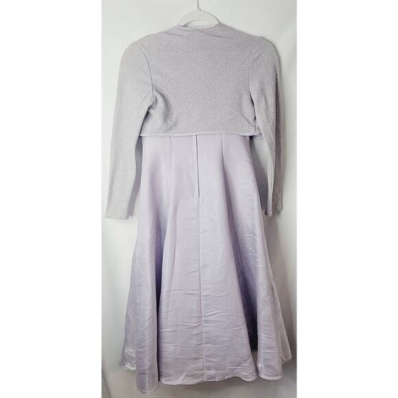 Jessica McClintock- Girl's formal Dress with Cardigan- Purple- size 10 - Picture 3 of 10